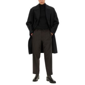 DRIES VAN NOTEN Wool Blend Double-Breasted Coat Men BLACK Sweaters & Cardigans